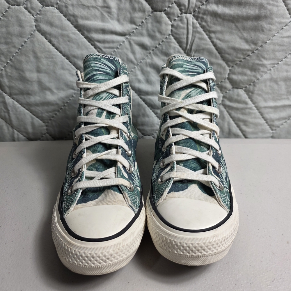 CONVERSE CHUCK TAYLOR HIGH ALL STAR JUNGLE SCENE WILD FLORAL SIZE 7.5 - Picture 3 of 10